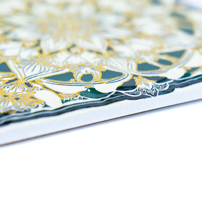 Mandala Ceramic Coasters with Cork Backing L-1138-12