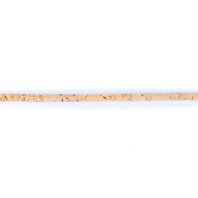 Natural 3mm round cork cord COR-122-B(10 meters)