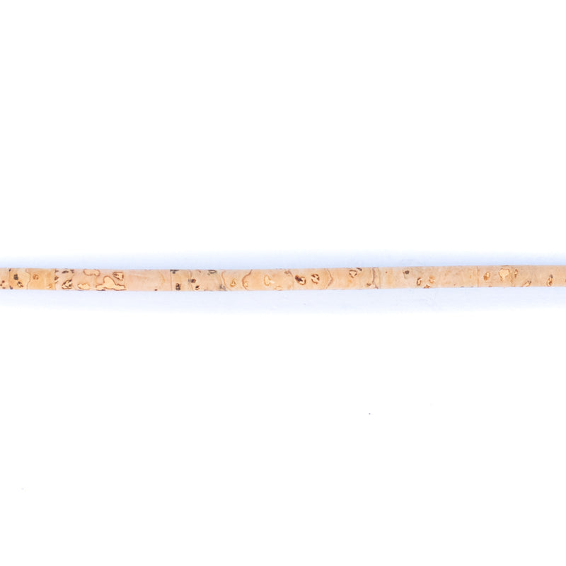 Natural 3mm round cork cord COR-122-B(10 meters)