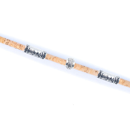 Natural 3mm round cork cord COR-122-B(10 meters)