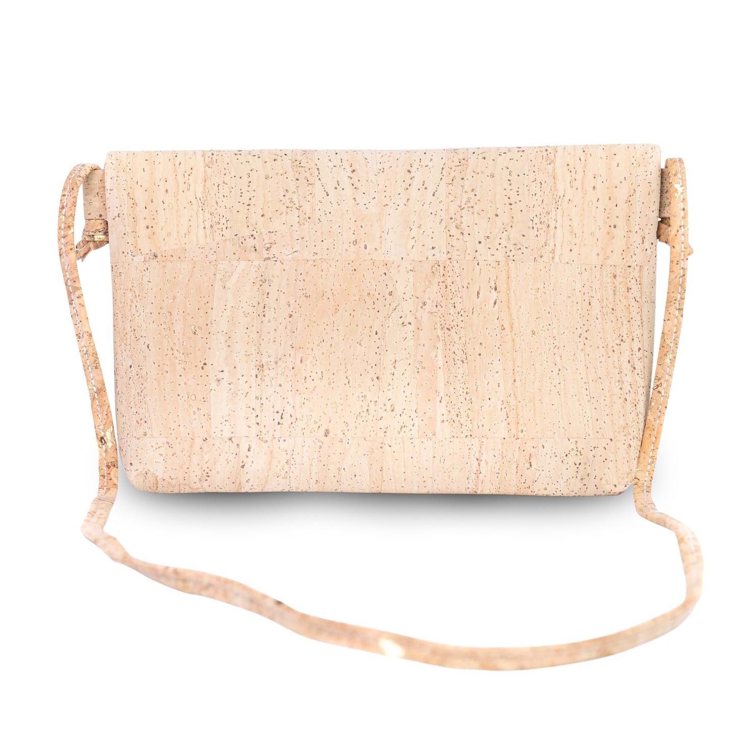 Cork Crossbody Bag with Zipper - Vegan Shoulder Bag BAGP-355