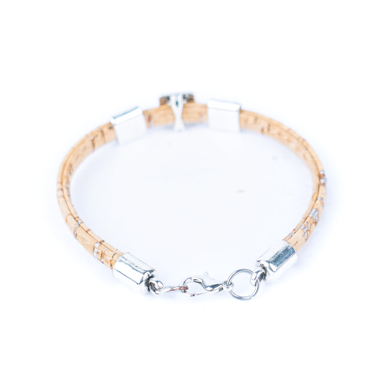 5mm flat colored cork wire and alloy hardware handmade women&