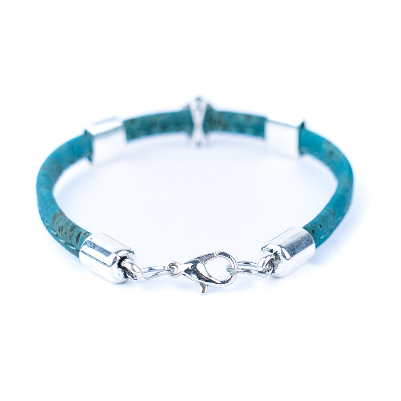 5mm flat colored cork wire and alloy strawberry hardware handmade women&
