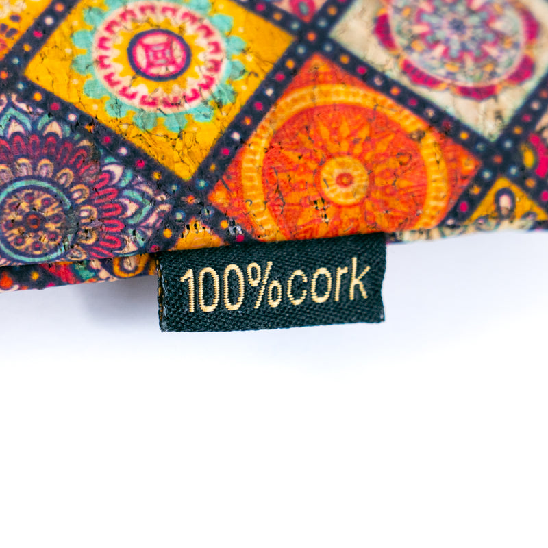 Printed Cork Eyeglass Pouch – Soft Protective Case L-1069B-MIX-10（10units）