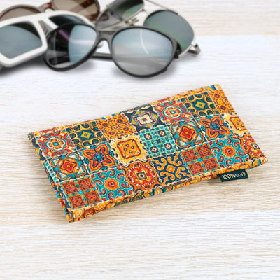 Printed Cork Eyeglass Pouch – Soft Protective Case L-1069B-MIX-10（10units）