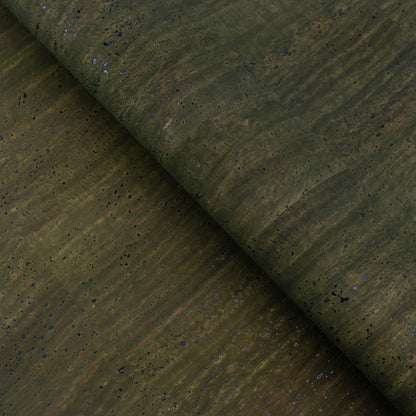 Dark Olive Brown Natural Cork Fabric – PU Backing COF-704