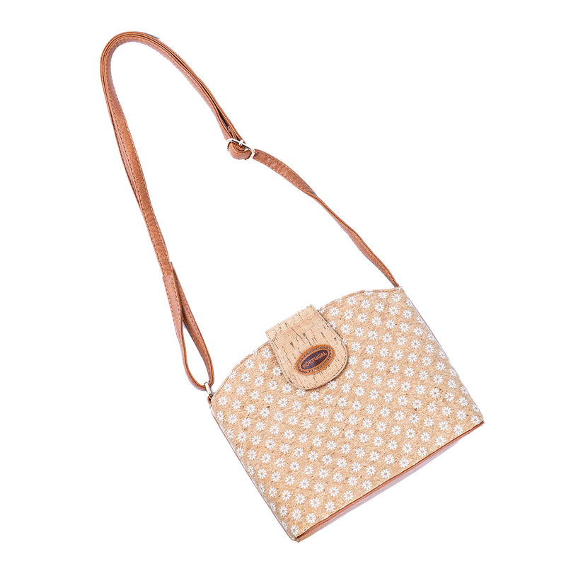 Floral Printed Cork Crossbody Bag BAGD-597