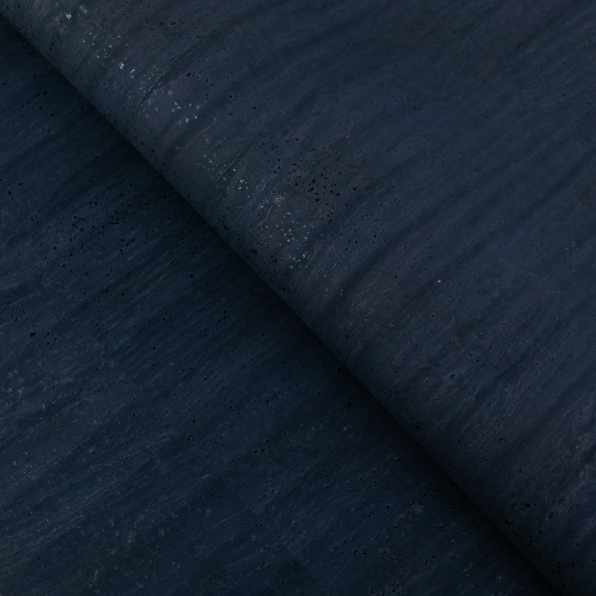 Deep Navy Blue Natural Cork Fabric – PU Backing COF-706