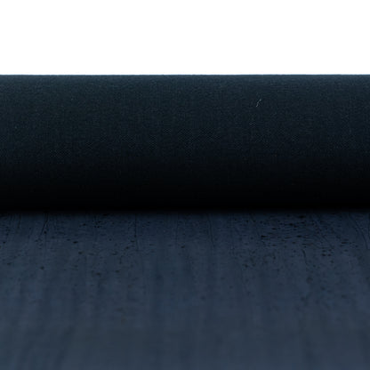 Deep Navy Blue Natural Cork Fabric – PU Backing COF-706