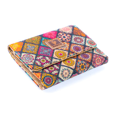 Colorful Patterned Cork Wallet BAGD-596-6（6units）