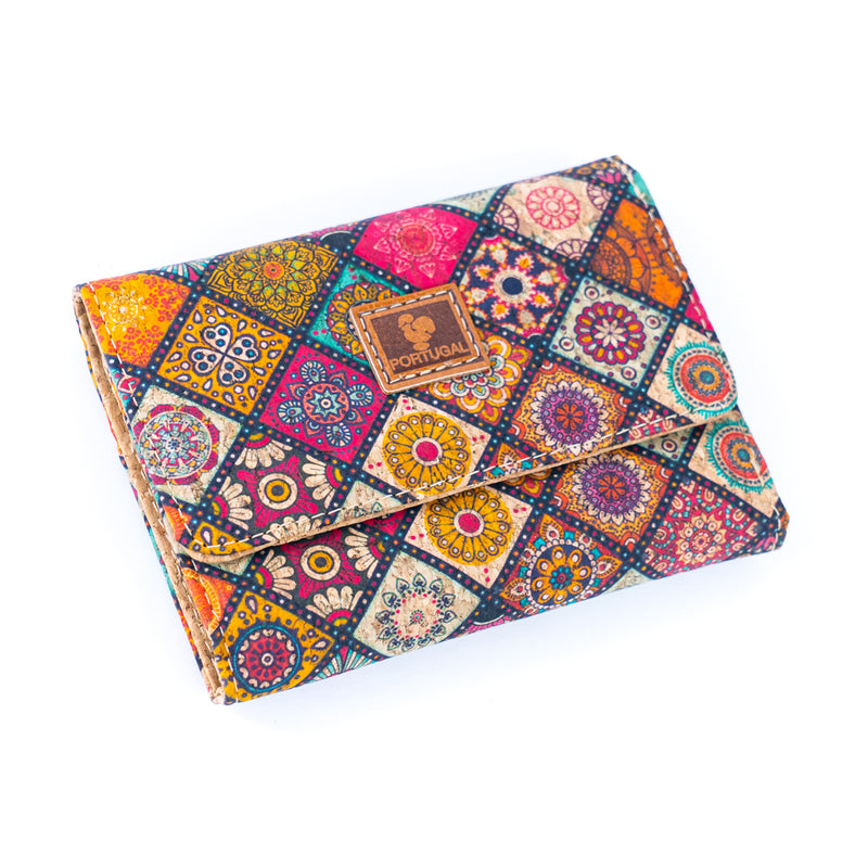 Colorful Patterned Cork Wallet BAGD-596-6（6units）