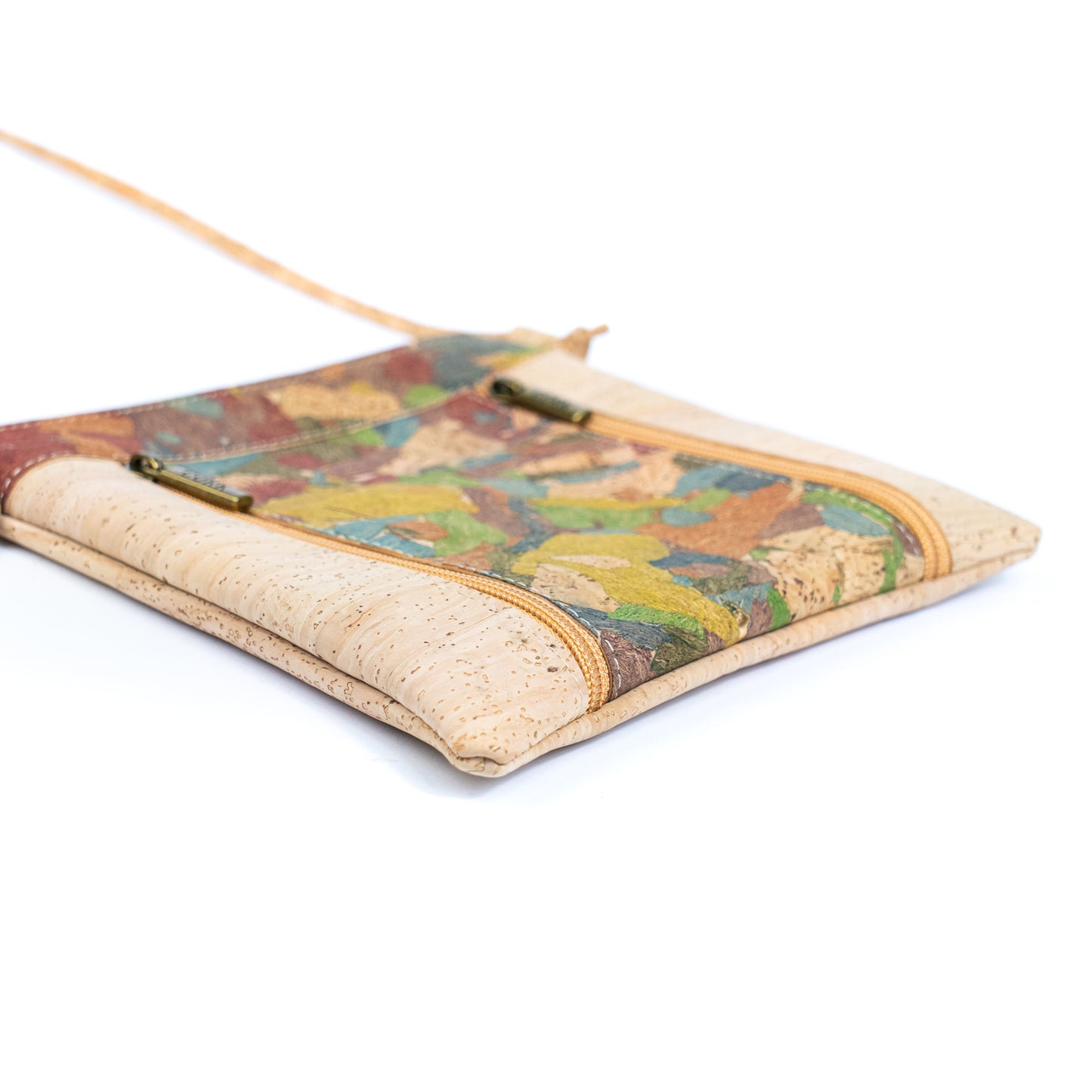Cork Crossbody Bag with Dual Front Zippers BAGP-319