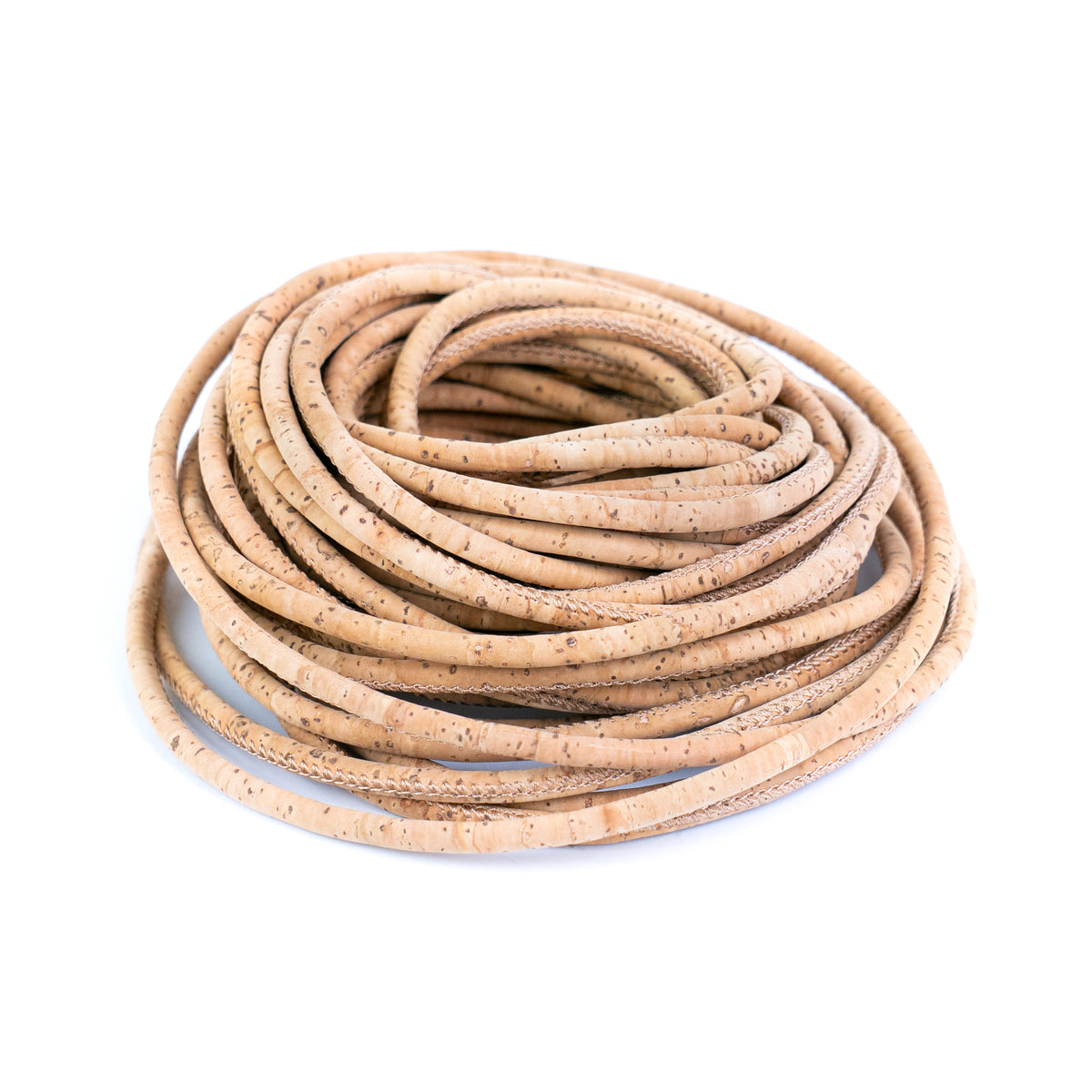 5mm Natural Round Cork Cord for Jewelry Making & Crafts – COR-900 (10 Meters)