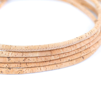 5mm Natural Round Cork Cord for Jewelry Making & Crafts – COR-900 (10 Meters)