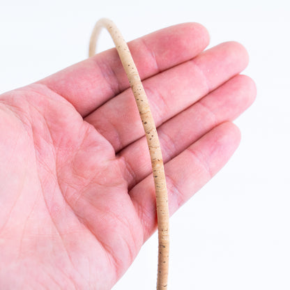 5mm Natural Round Cork Cord for Jewelry Making & Crafts – COR-900 (10 Meters)