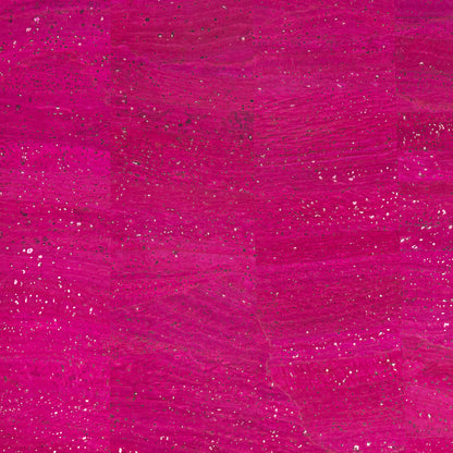 Bright Pink Cork Fabric with Rose Gold Sparkles COF-712