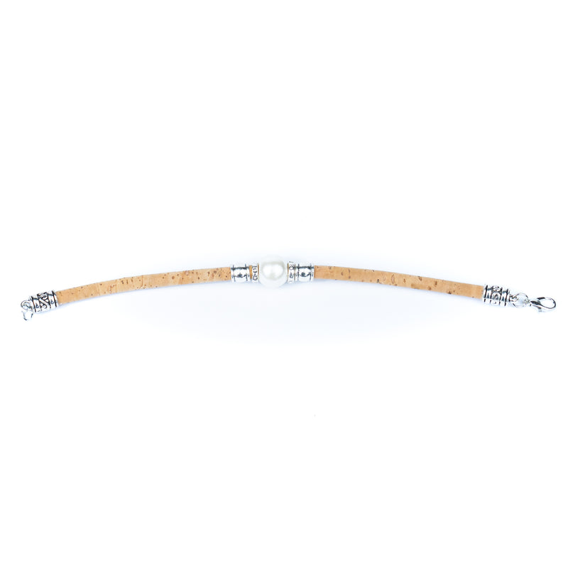 10 units Natural With plastic Pearl Beads Women Bracelet BR-100-MIX-10