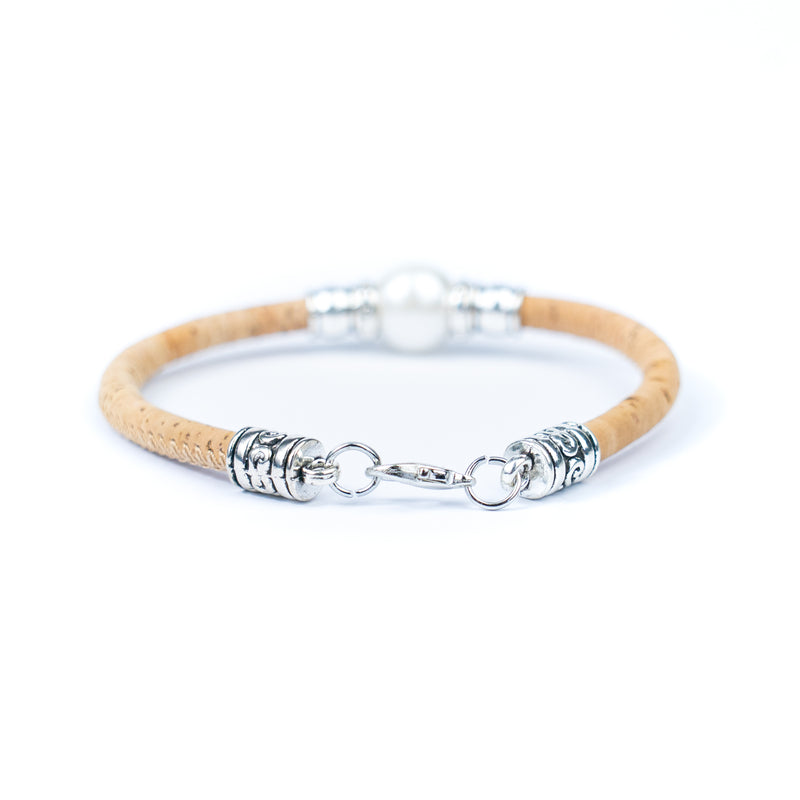10 units Natural With plastic Pearl Beads Women Bracelet BR-100-MIX-10