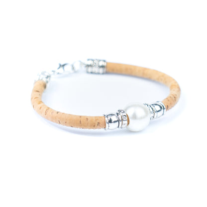 10 units Natural With plastic Pearl Beads Women Bracelet BR-100-MIX-10