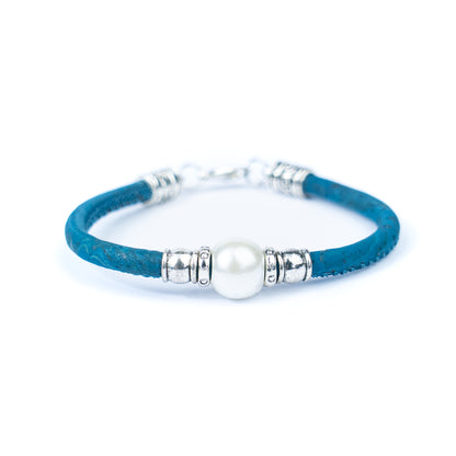 10 units Natural With plastic Pearl Beads Women Bracelet BR-100-MIX-10