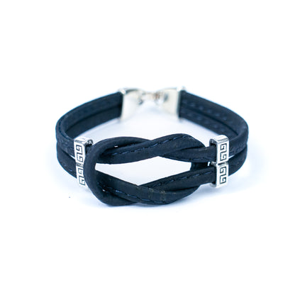 Handmade Cork Bracelet  Portuguese Cork Geometric Knot Bracelet BRW-020-MIX-5