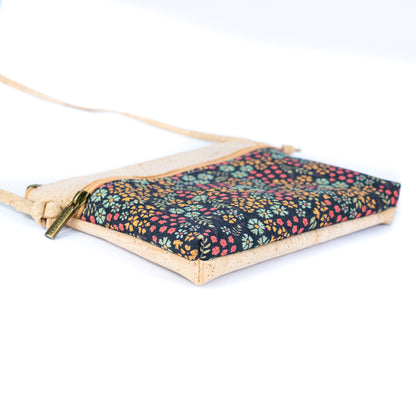 Floral Print Cork Crossbody Bag BAGP-322