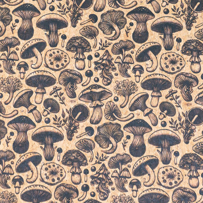 Black Mushroom Pattern COF-732