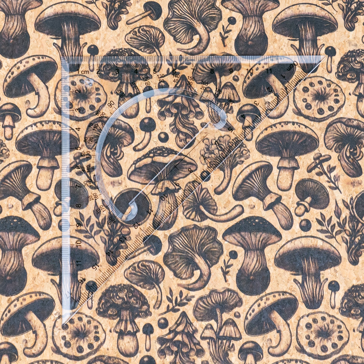 Black Mushroom Pattern COF-732