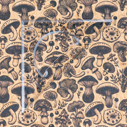Black Mushroom Pattern COF-732