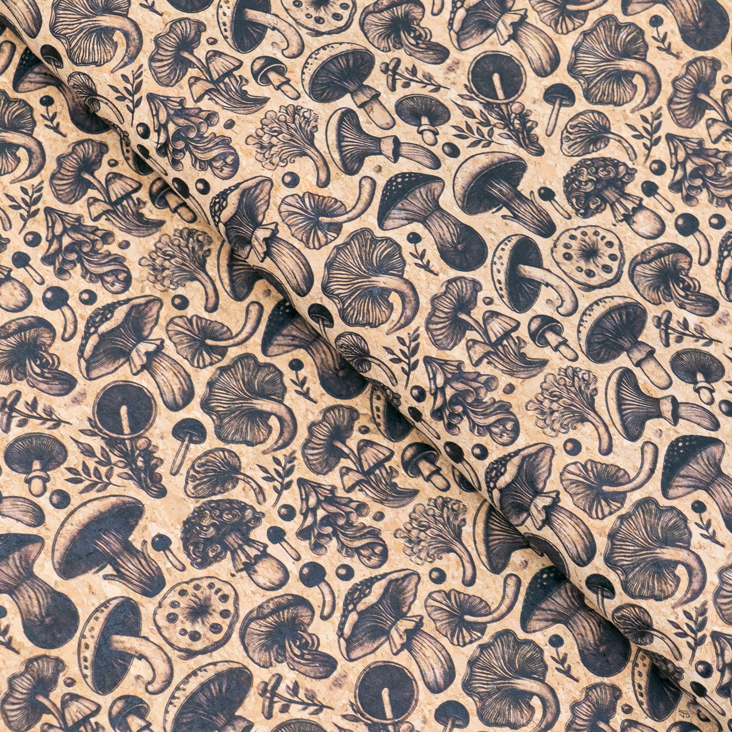 Black Mushroom Pattern COF-732