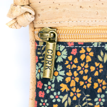 Floral Print Cork Crossbody Bag BAGP-322