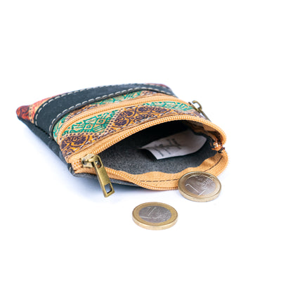 Cork Women's Coin Purse – Dual Zipper BAGP-154（5units）