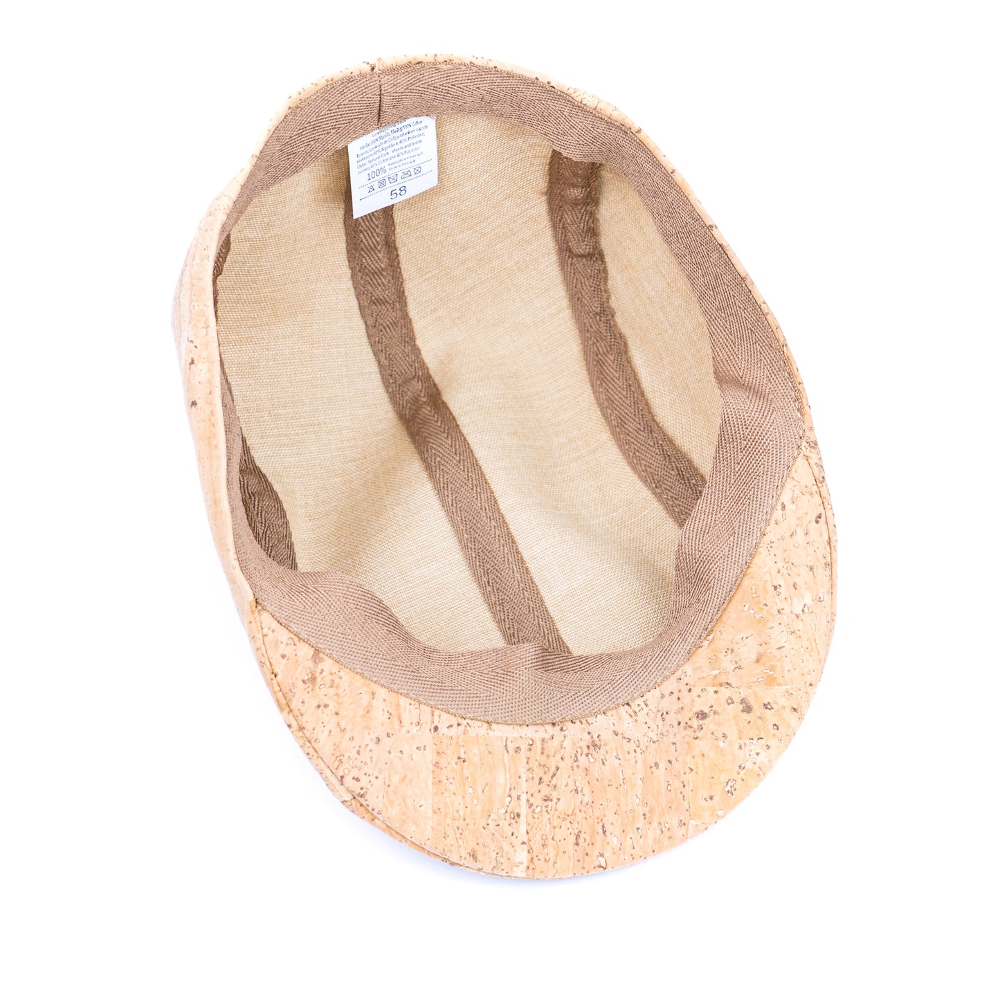 Natural Cork Flat Cap L-1105-B