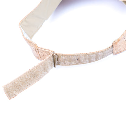 Natural cork sun visor cap One Size Fits All L-1103