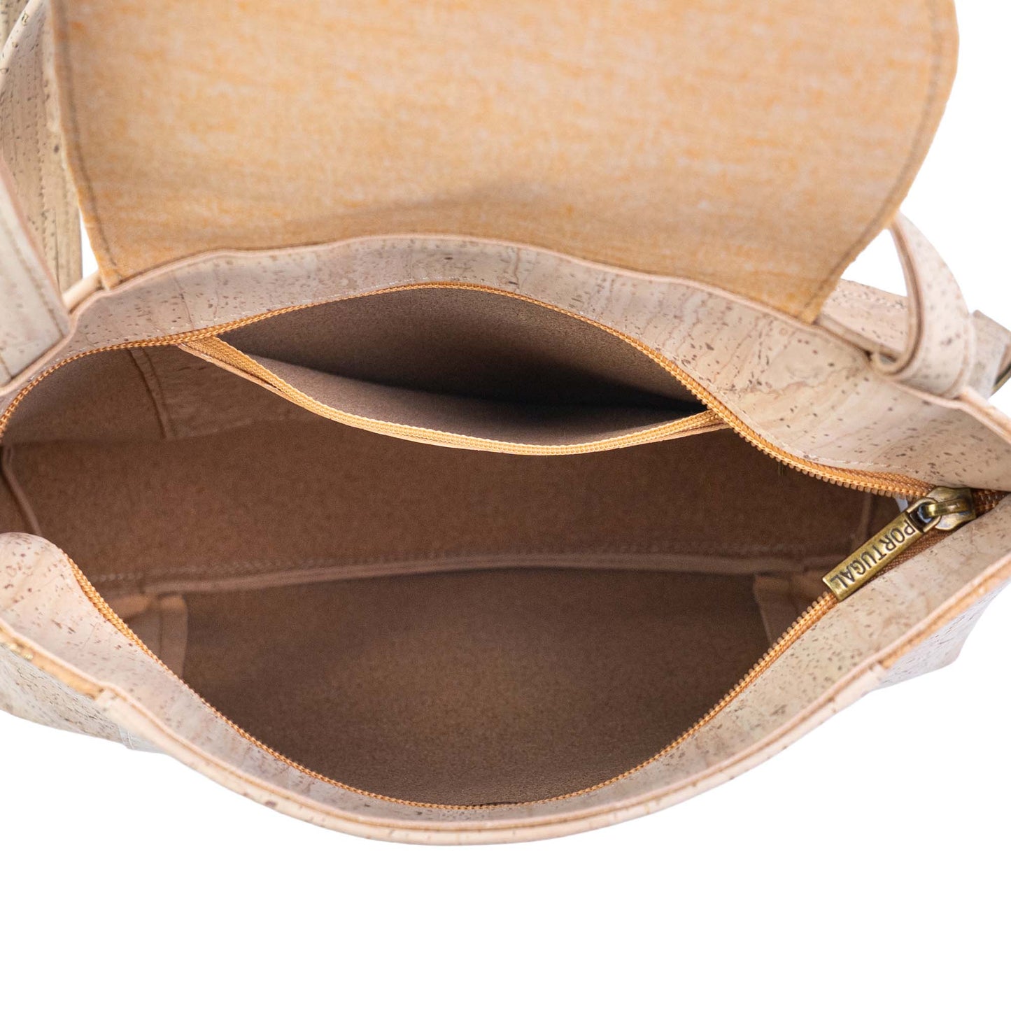 Vegan Cork Backpack with Flap Closure