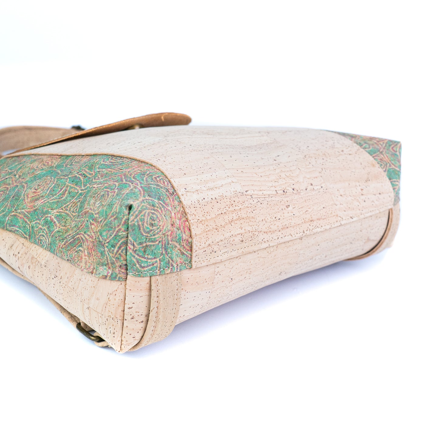 Vegan Cork Backpack with Flap Closure