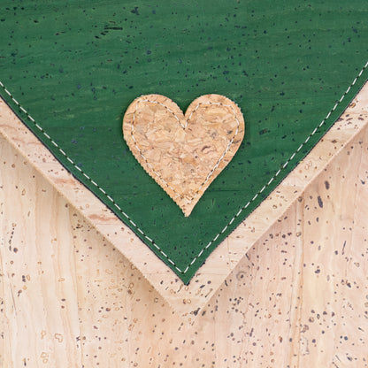 Cork Tote Bag with Heart – Eco-Friendly Vegan Shoulder Bag BAGP-358