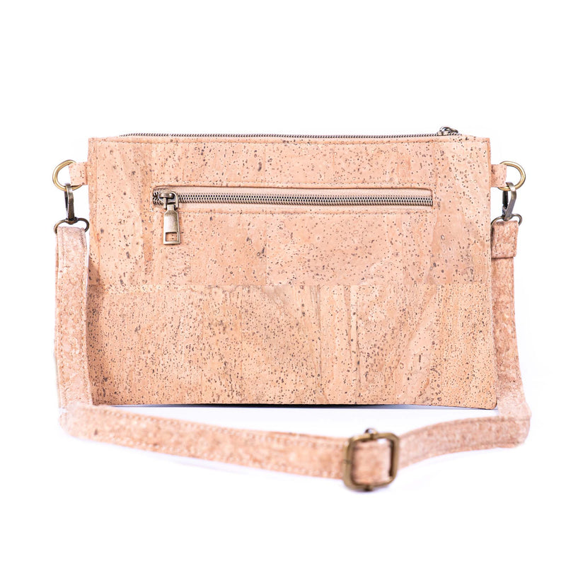 Eco-Friendly Natural Cork Sling Bag with Mosaic Patterns BAGD-598