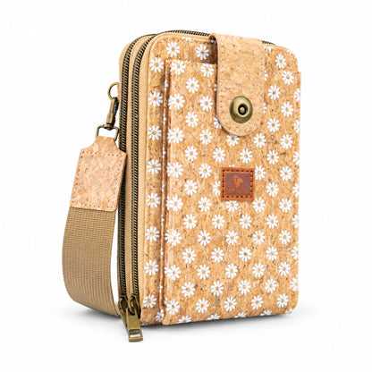 12 UNITS - Cork Crossbody Bag with Front Pocket BAGD-671-MIX-12
