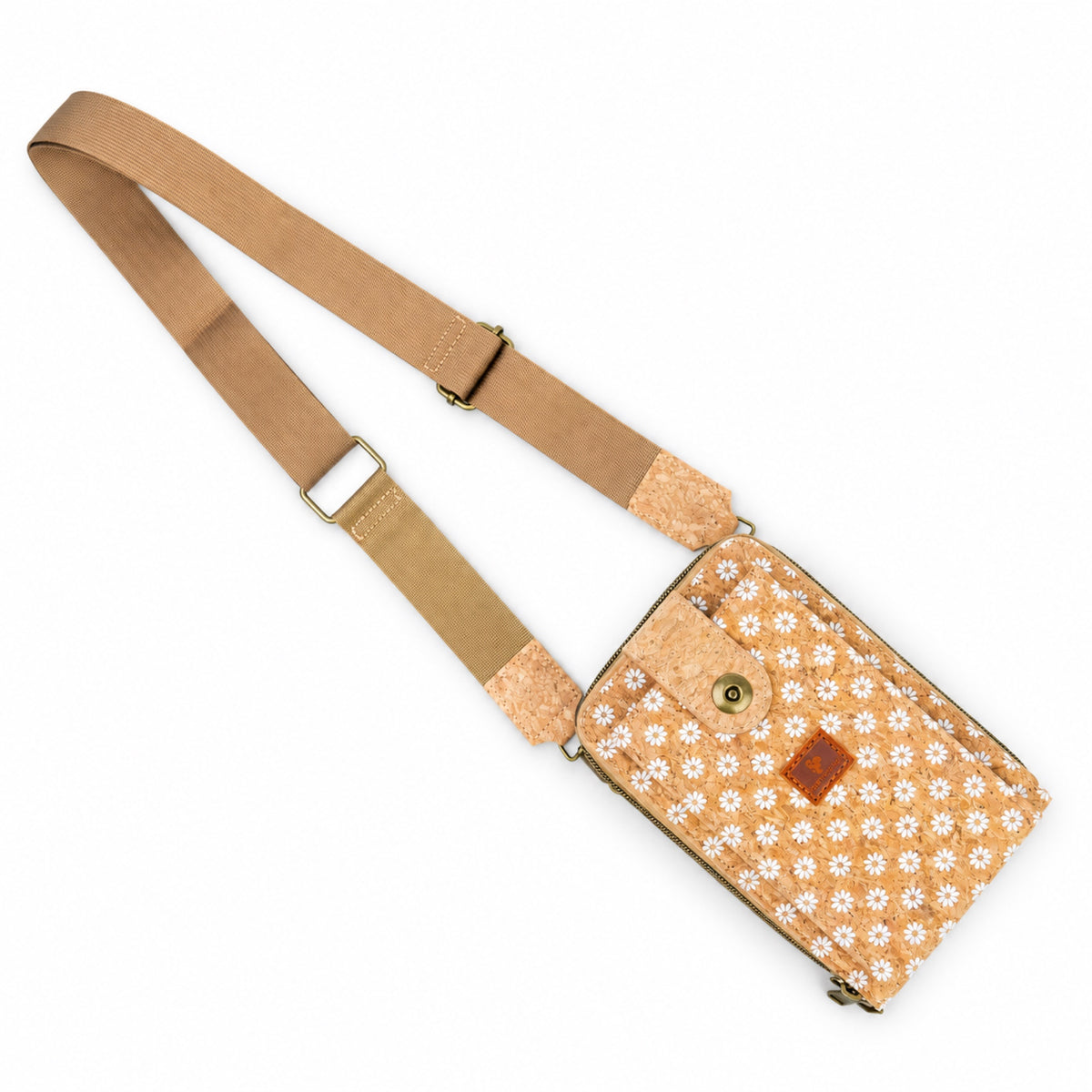 12 UNITS - Cork Crossbody Bag with Front Pocket BAGD-671-MIX-12