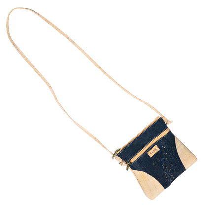 Cork Crossbody Bag – Vegan Shoulder Purse with Zipper Pocket BAGP-329