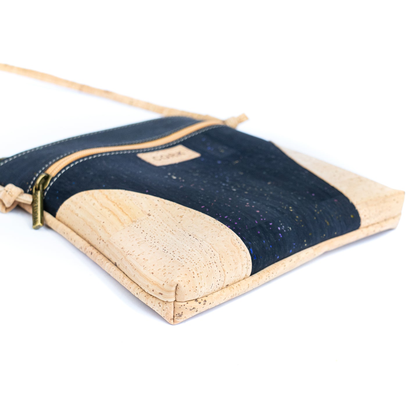 Cork Crossbody Bag – Vegan Shoulder Purse with Zipper Pocket BAGP-329