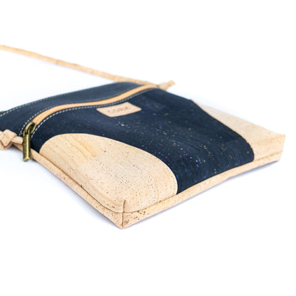 Cork Crossbody Bag – Vegan Shoulder Purse with Zipper Pocket BAGP-329