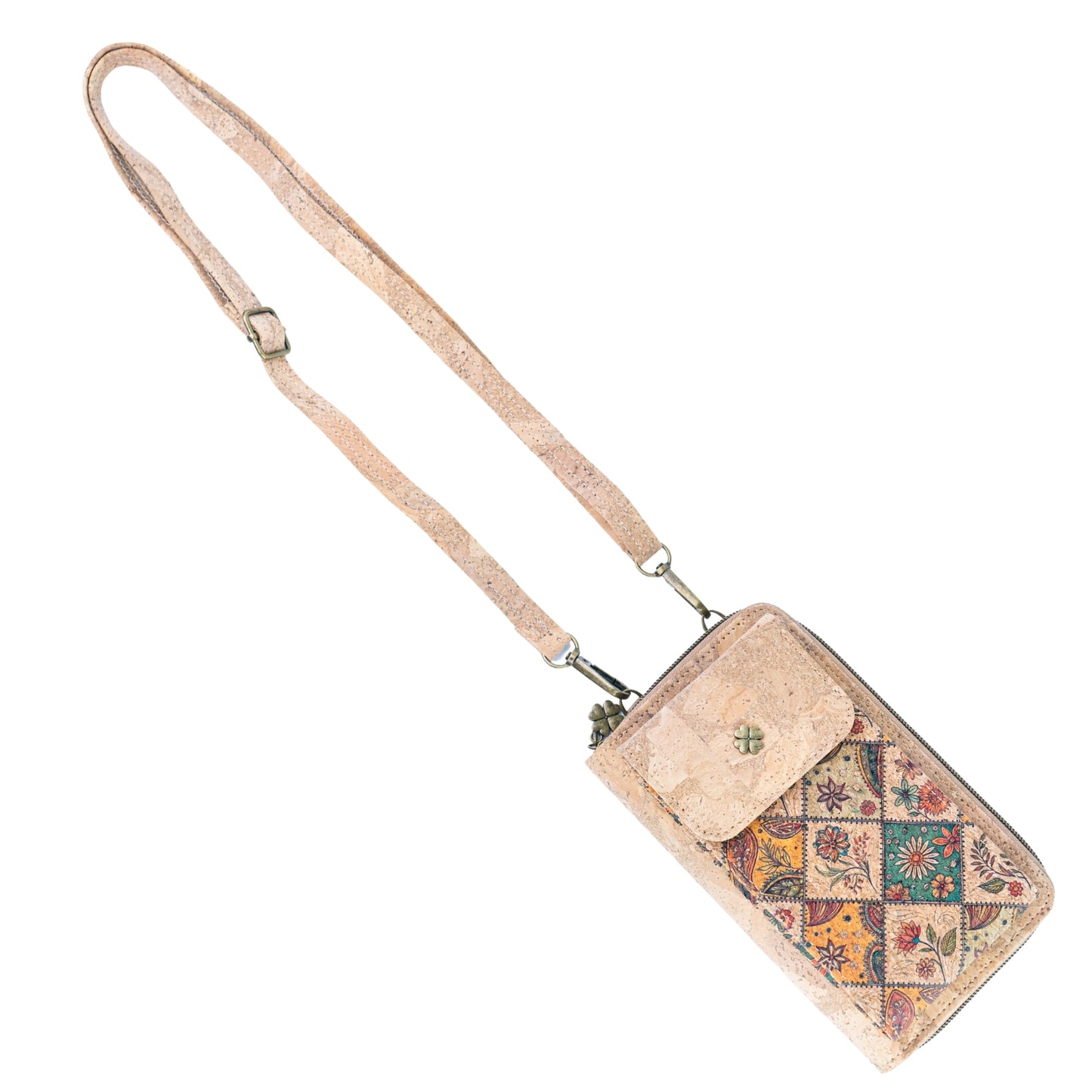 Cork Phone Bag & Wallet — Vegan & Eco-Friendly | 6 Prints