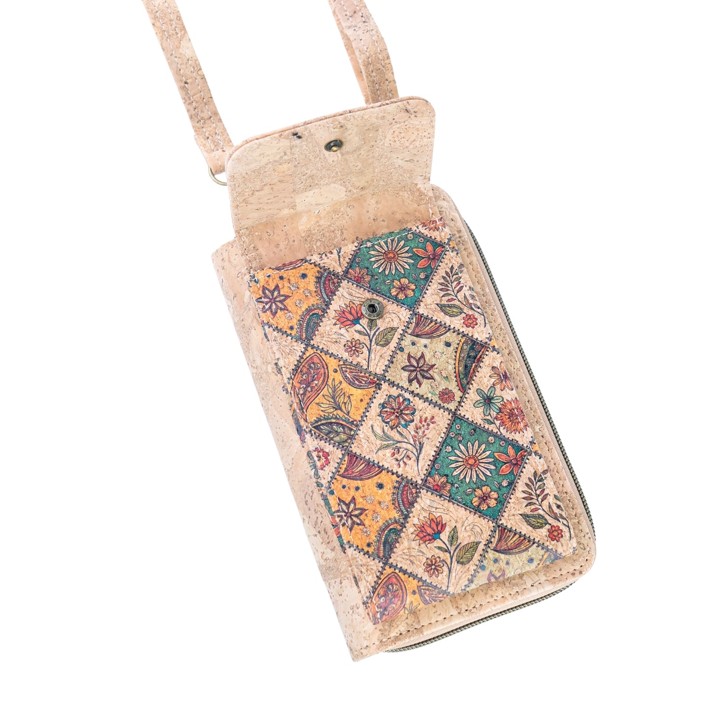 Cork Phone Bag & Wallet — Vegan & Eco-Friendly | 6 Prints