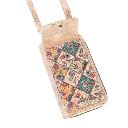Cork Phone Bag & Wallet — Vegan & Eco-Friendly | 6 Prints
