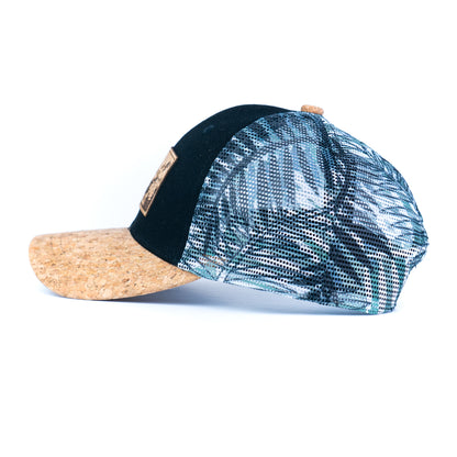 Cork Baseball Cap with Mesh Back - Adventure Trucker Hat L-1191