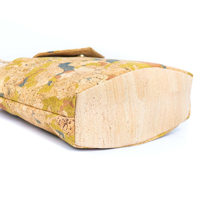 Cork Tote Bag with Geometric & Multicolor Design BAGP-325