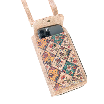 Cork Phone Bag & Wallet — Vegan & Eco-Friendly | 6 Prints