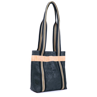 Women’s Cork & Webbing Shoulder Tote Bag BAGP-297